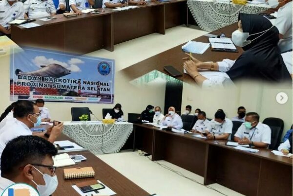 Giat Sinkronisasi Data Laporan Kinerja (LKIP) Satuan Wilayah Tahun 2021 di Lingkungan BNN Provinsi Sumatera Selatan