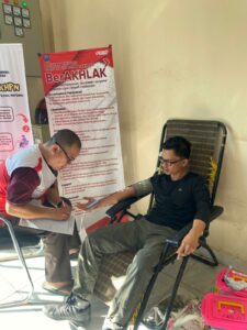 Kegiatan Senam Pagi, Cek Kesehatan Gratis dan Donor Darah dalam rangka Pra-HANI di Lingkungan BNN Kabupaten Musi Rawas